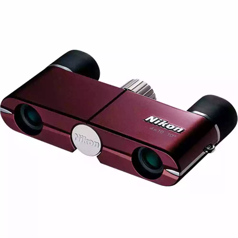 Nikon 4x10 DCF Burgundy Binoculars