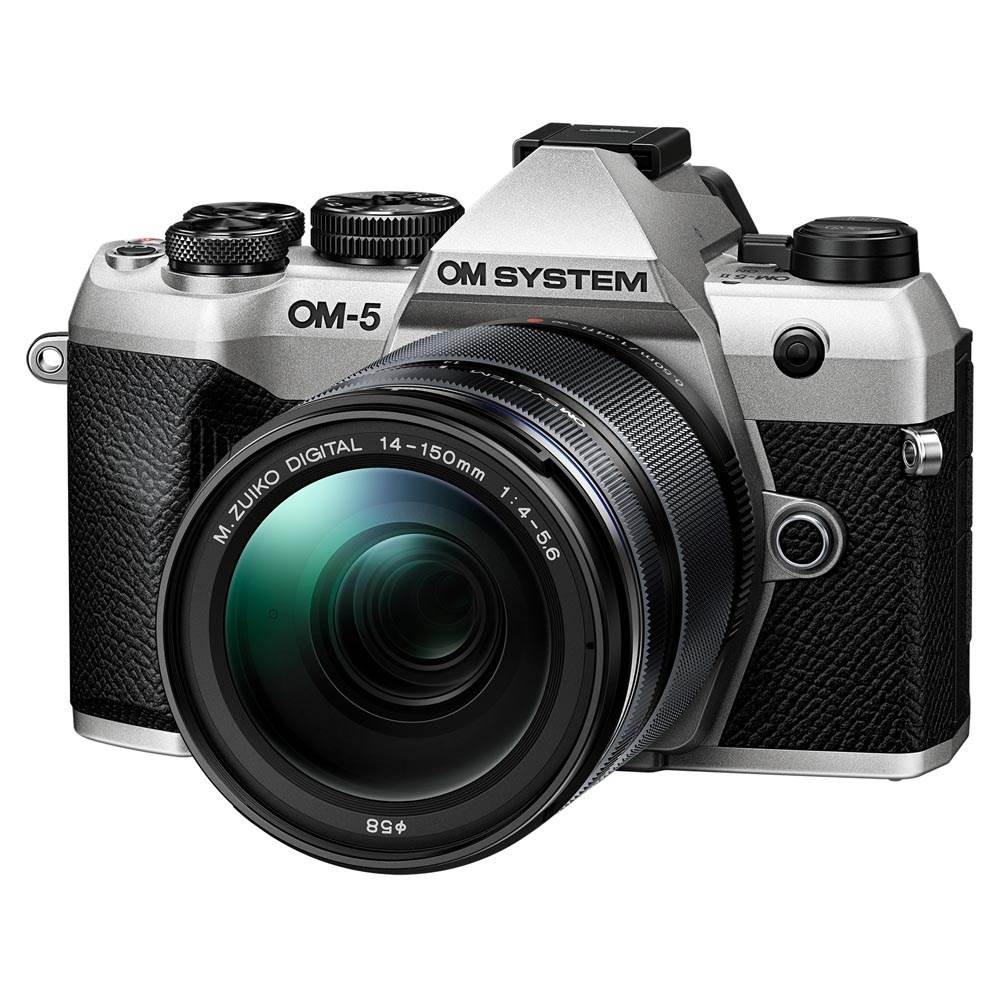 元箱付き！ショット数4,024!■ほぼ新品■ OLYMPUS OM-5 シルバー OM System OM-5 Mark II Silver with 14-150mm | Park Cameras