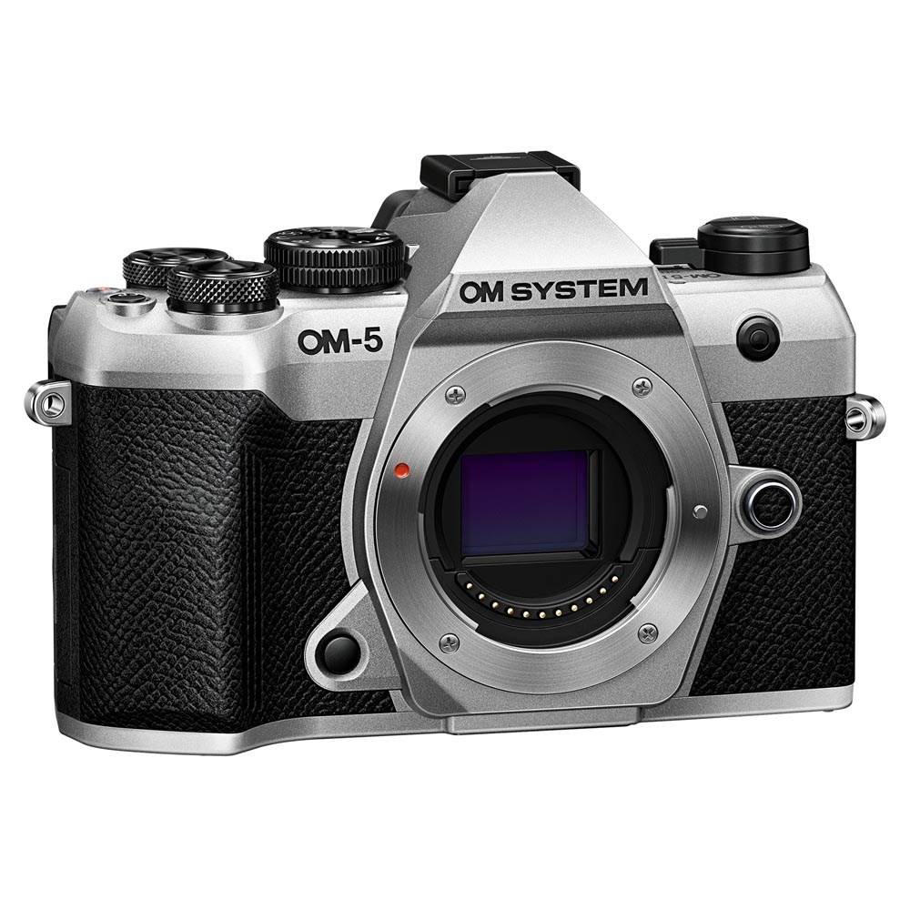 OM System OM-5 Mark II Silver + 25mm f/1.8 II | Park Cameras