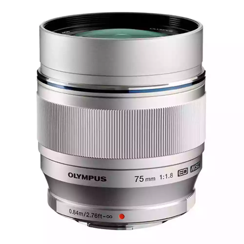 Olympus M.Zuiko Digital ED 75mm f/1.8 Telephoto Lens Silver