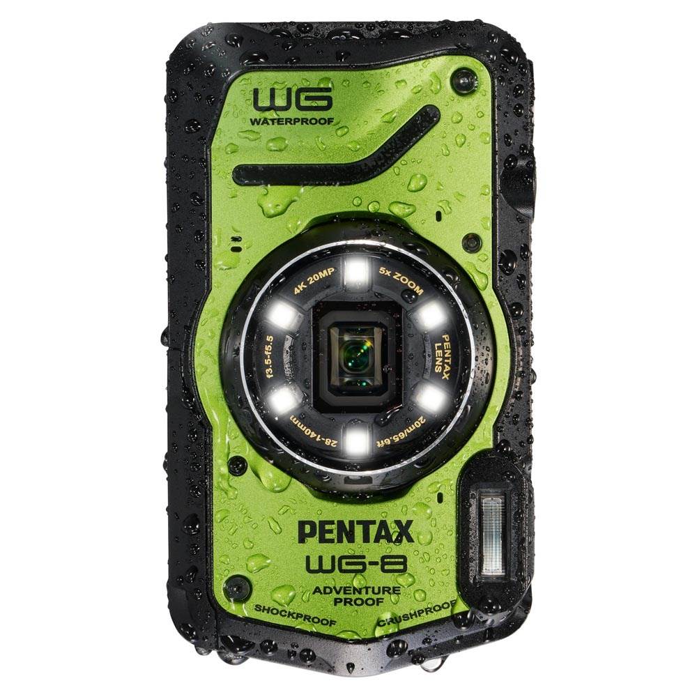 Pentax WG-8 Waterproof Camera Green | Park Cameras