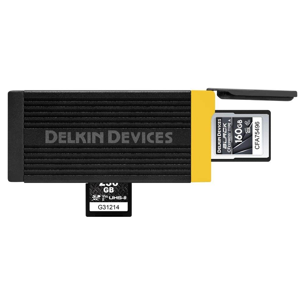 Delkin USB 3.2 CFexpress Type A and SD UHS-II Card Reader