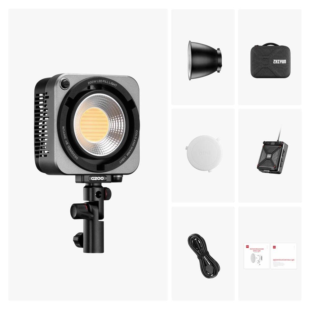 ビデオカメラ ZHIYUN MOLUS G200 Amazon.com : ZHIYUN Molus G200 [Official] 200W COB Video