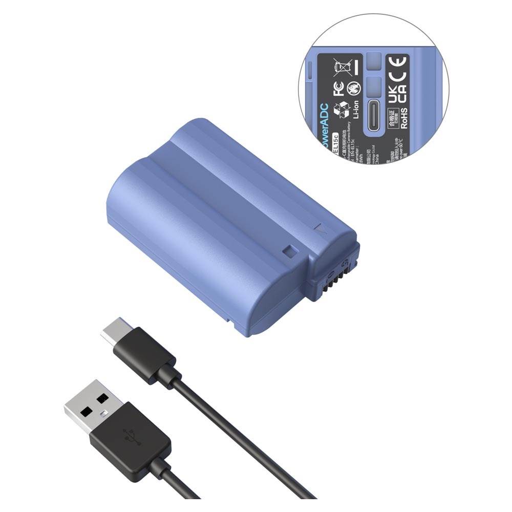 SmallRig EN-EL15c USB-C Camera Battery Park Cameras