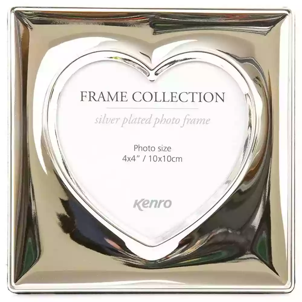 Symphony Heart Silver Plated Frame 4x4