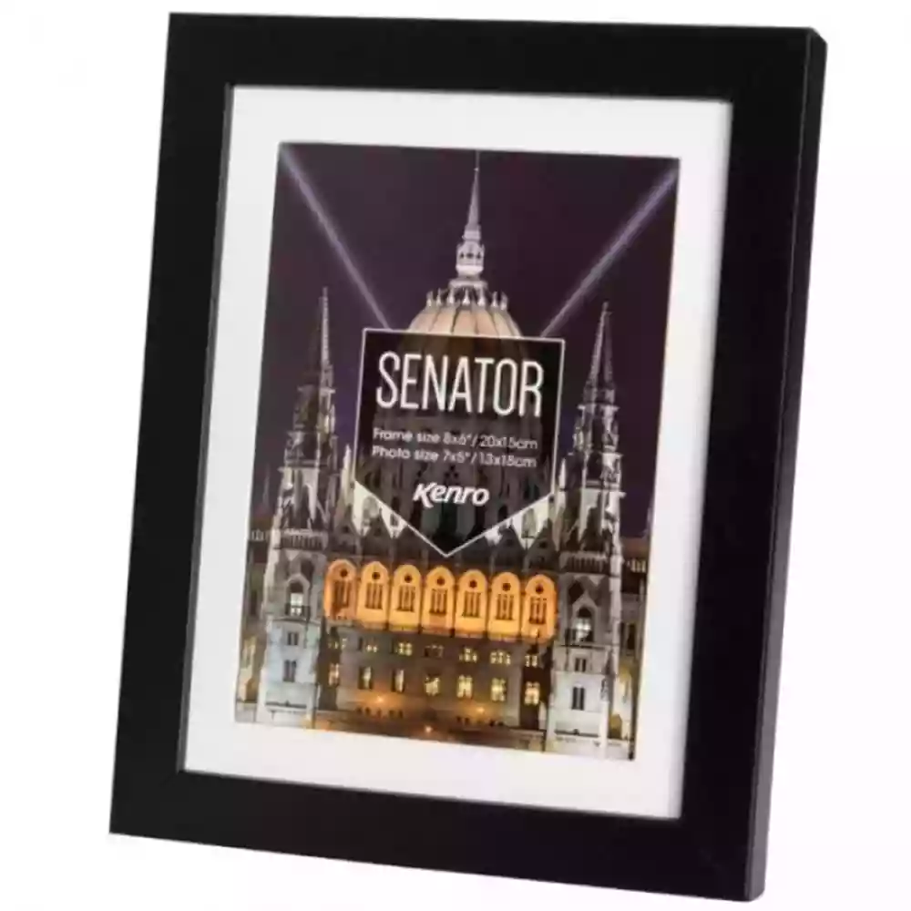 Kenro Senator Black 30x40cm Frame (w/ mat 12x10)