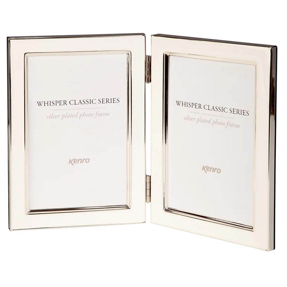 Whisper Classic Twin 7x5 Portrait Frame with White Inlay