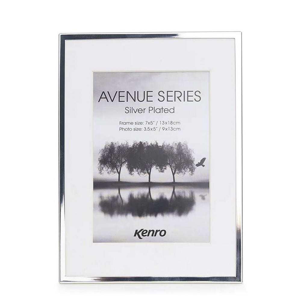 Kenro Avenue Frame 8x6 Mat 6x4 Silver