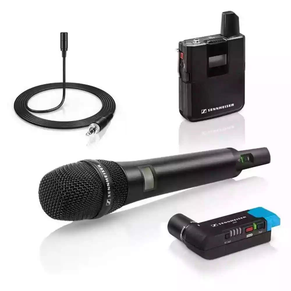Sennheiser AVX-Combo SET Wireless Lavalier and Handheld Microphone Kit