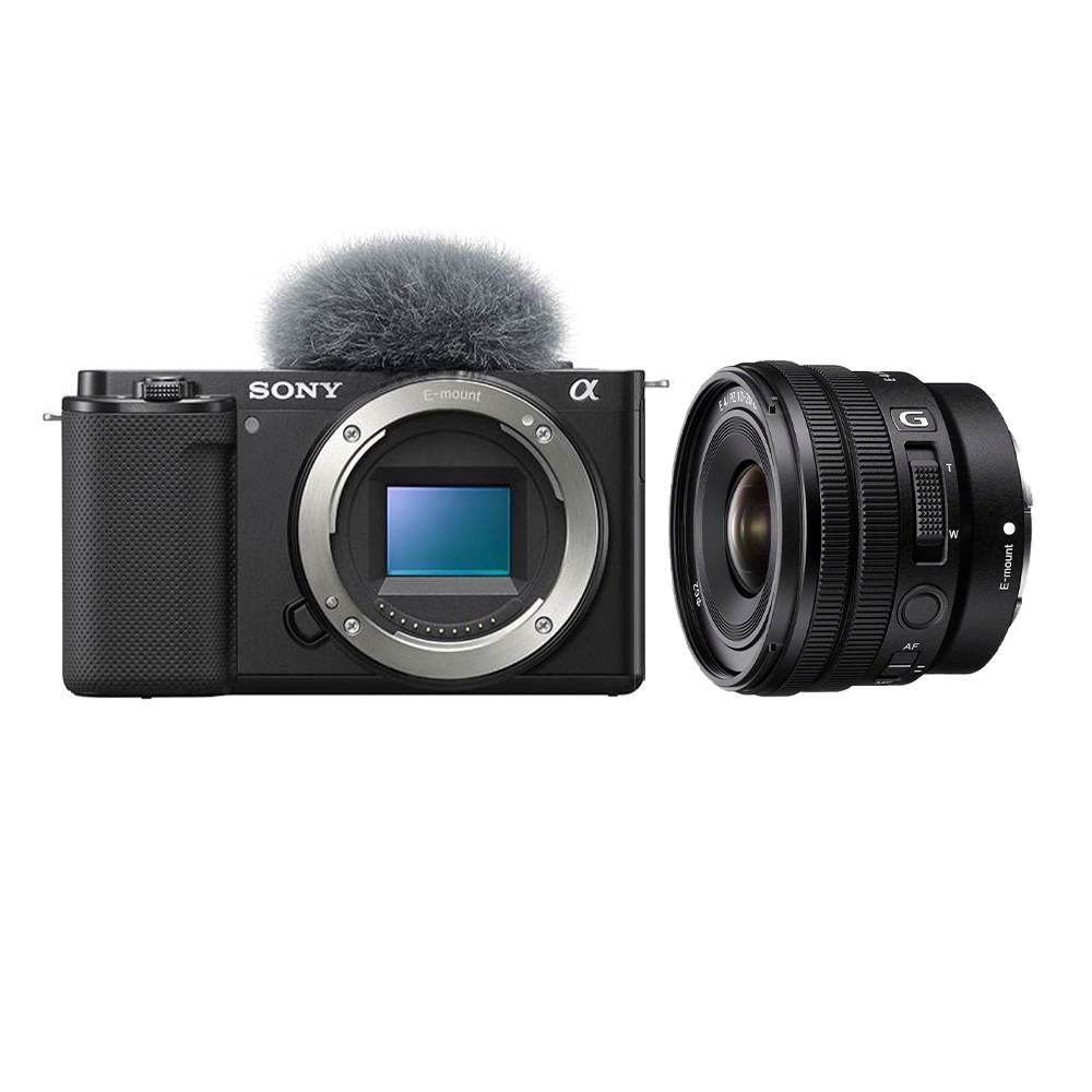 Sony Alpha ZV-E10 Vlogging Camera with 10-20mm f4 G Lens