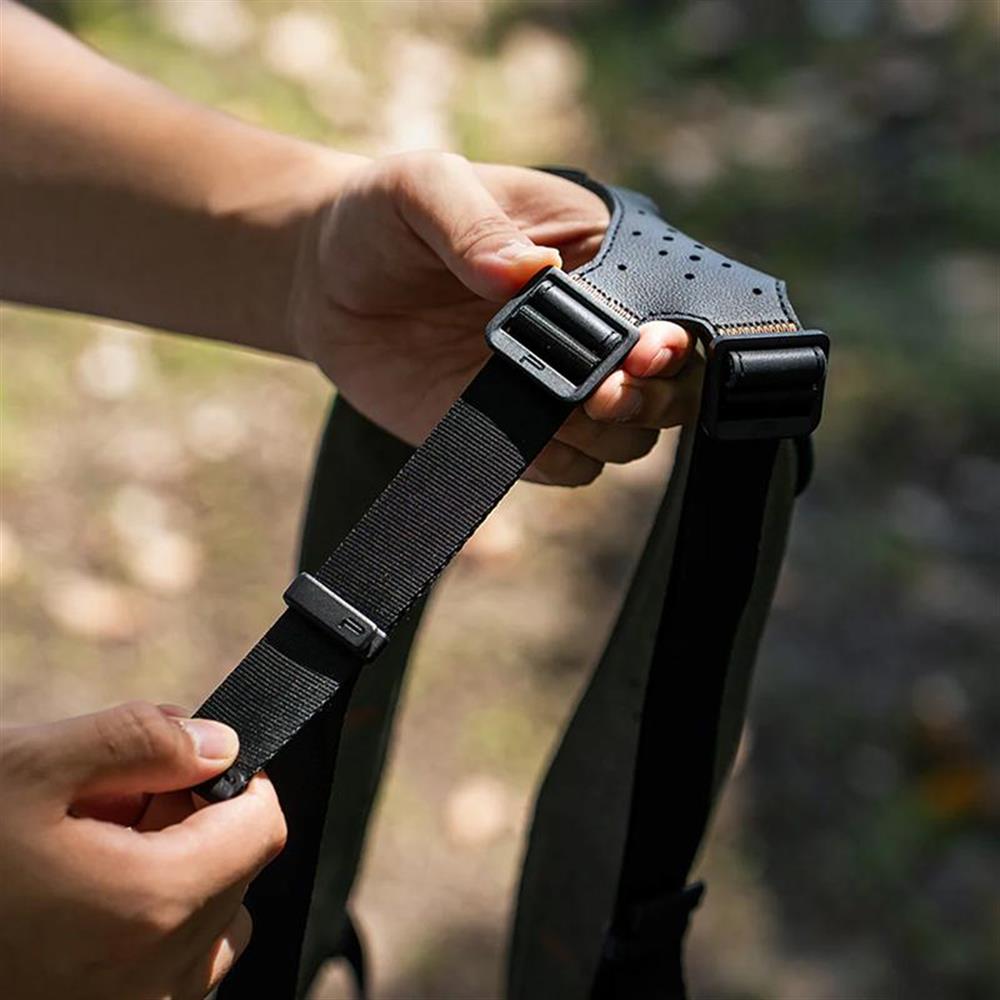 PGYTECH Camera Schouderriem Snelkoppelbaar – Brede Camera Riem voor Fotografen – 110-152 CM Verstelbare Camera Halsriem voor DSLR SLR,Rotsgrijs