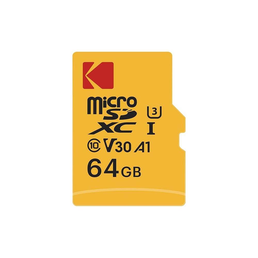 KODAK Ultra 64GB MicroSD Karte – Highspeed, UHS-I U3, V30, Bis 95 MB/s, Inkl. SD-Adapter, Perfekt Für 4K-Videos & Smartphones