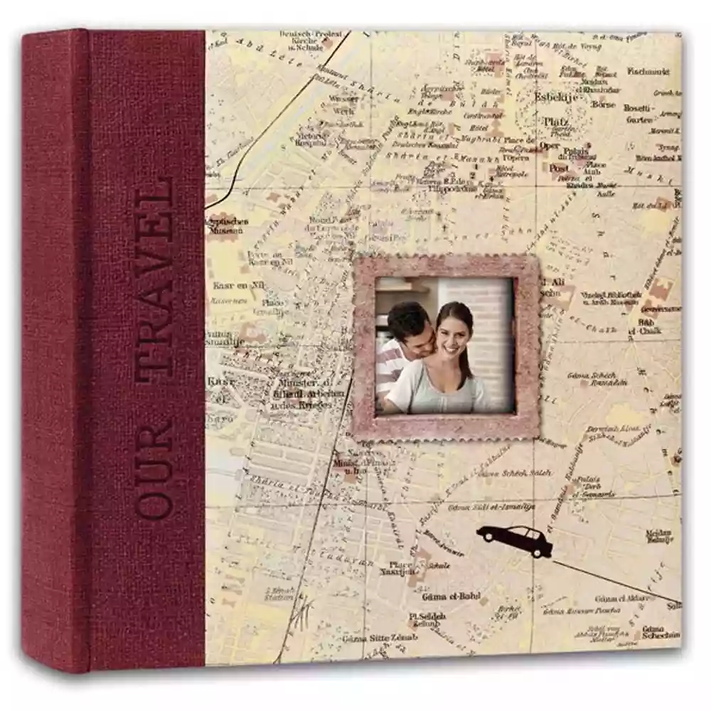 Swains Map Our Travel Red 200 4x6 Album