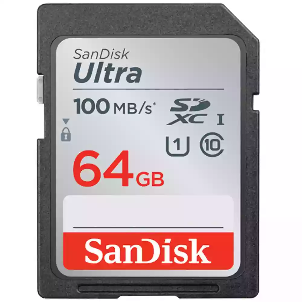 Sandisk Ultra SDXC 64GB 100MB/s Class 10 UHS-I
