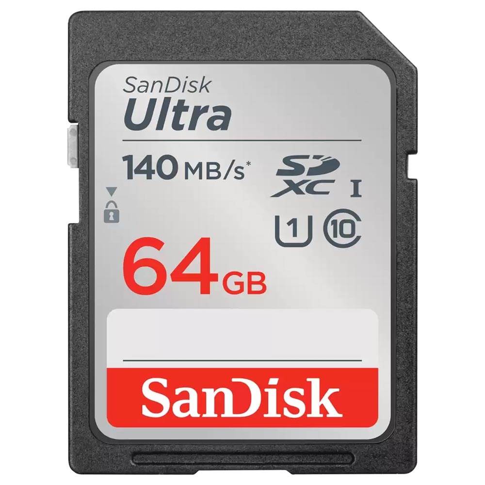 Sandisk Ultra SDXC 64GB 140MB/s Class 10 UHS-I