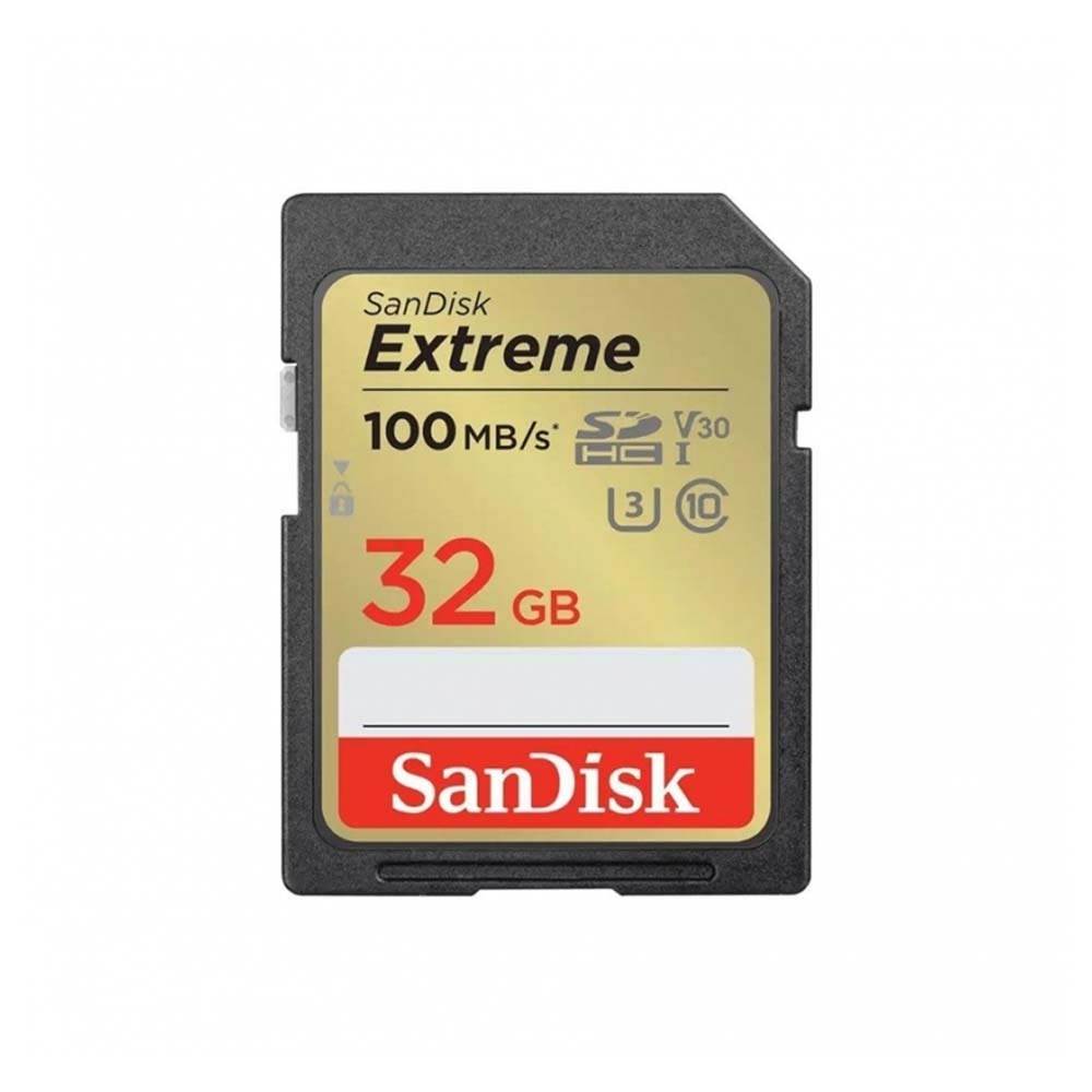 SanDisk 32GB Extreme PLUS 100MB/s UHS-I SDHC Memory Card
