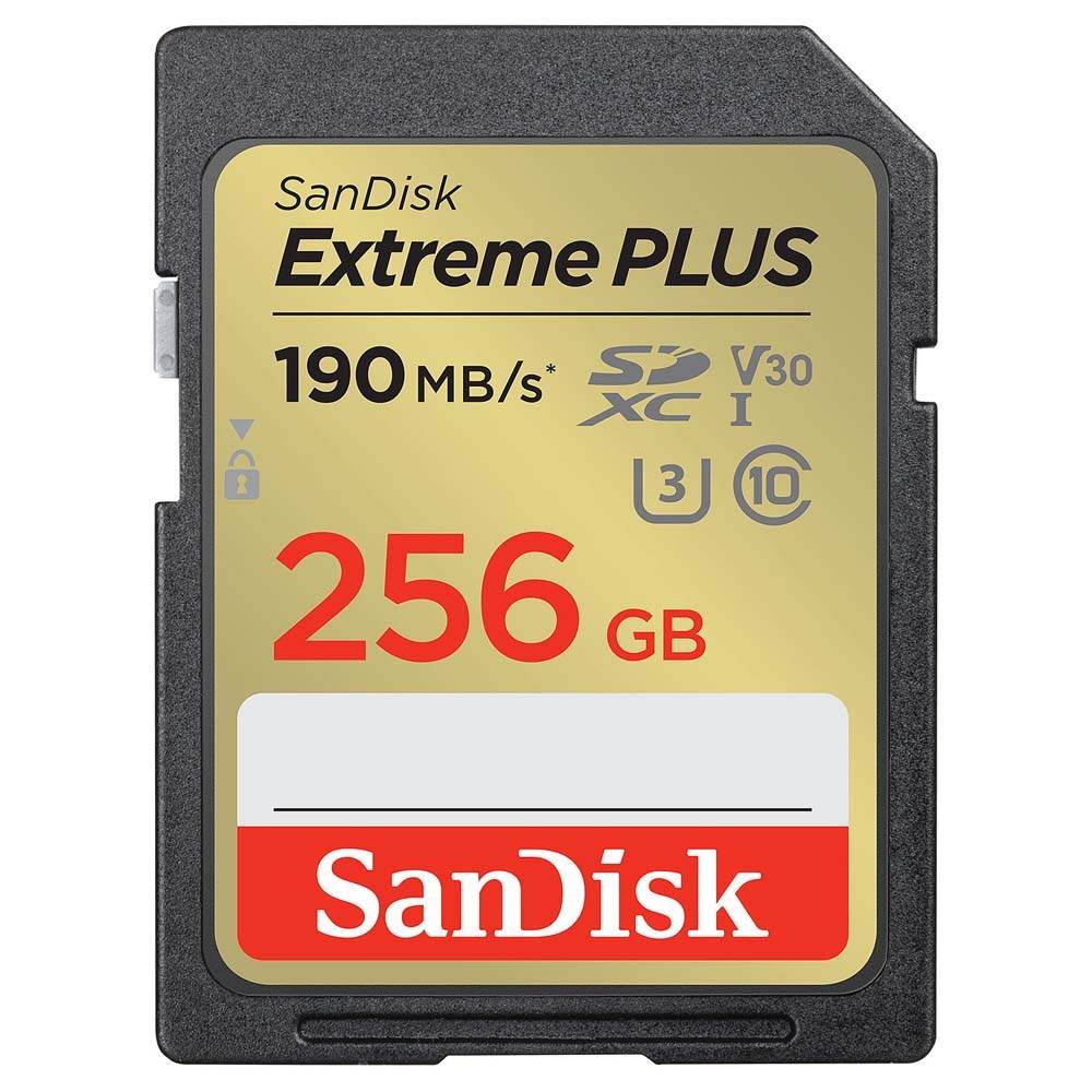 SanDisk 256GB Extreme PLUS 190MB/s UHS-I SDXC Memory Card