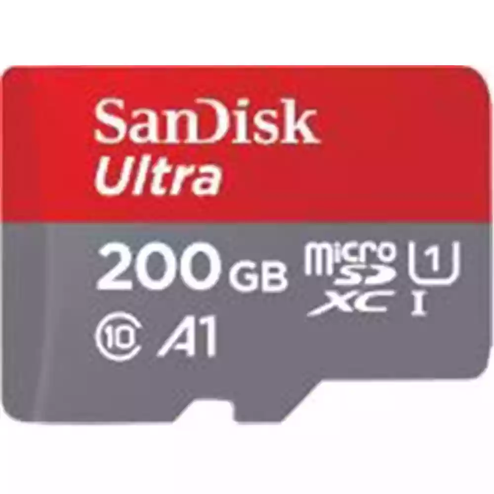 SanDisk 200GB Ultra Micro SD (SDXC) 100MBs + Adapter