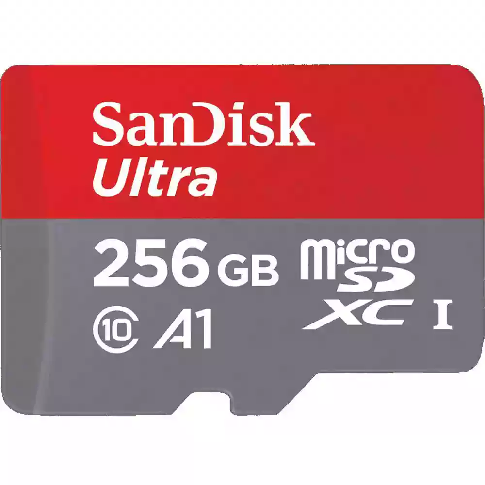 SanDisk 256GB Ultra Micro SD (SDXC) 100MBs + Adapter