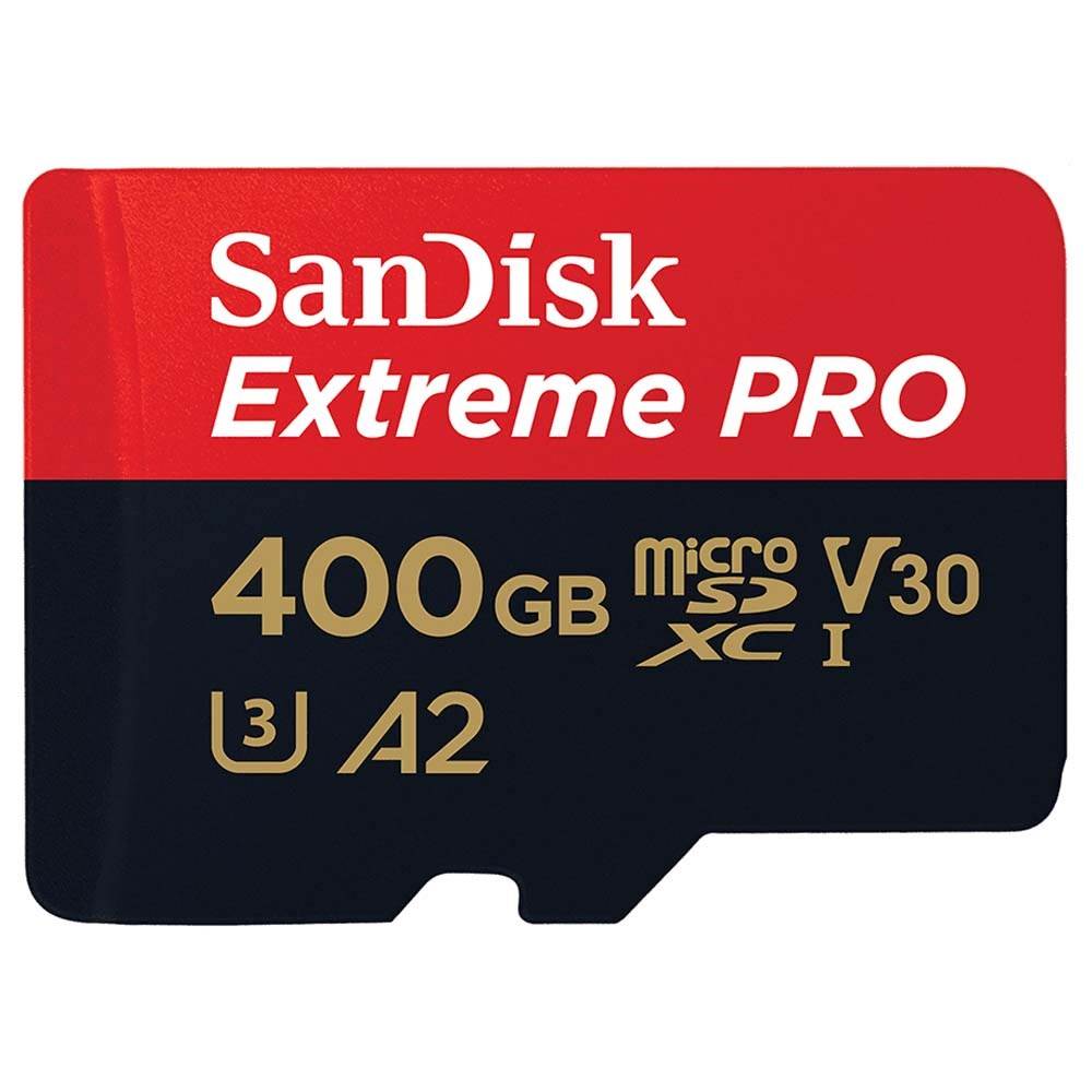 SanDisk 400GB Extreme PRO 200MB/s A2 UHS-I microSDXC with SD Adapter