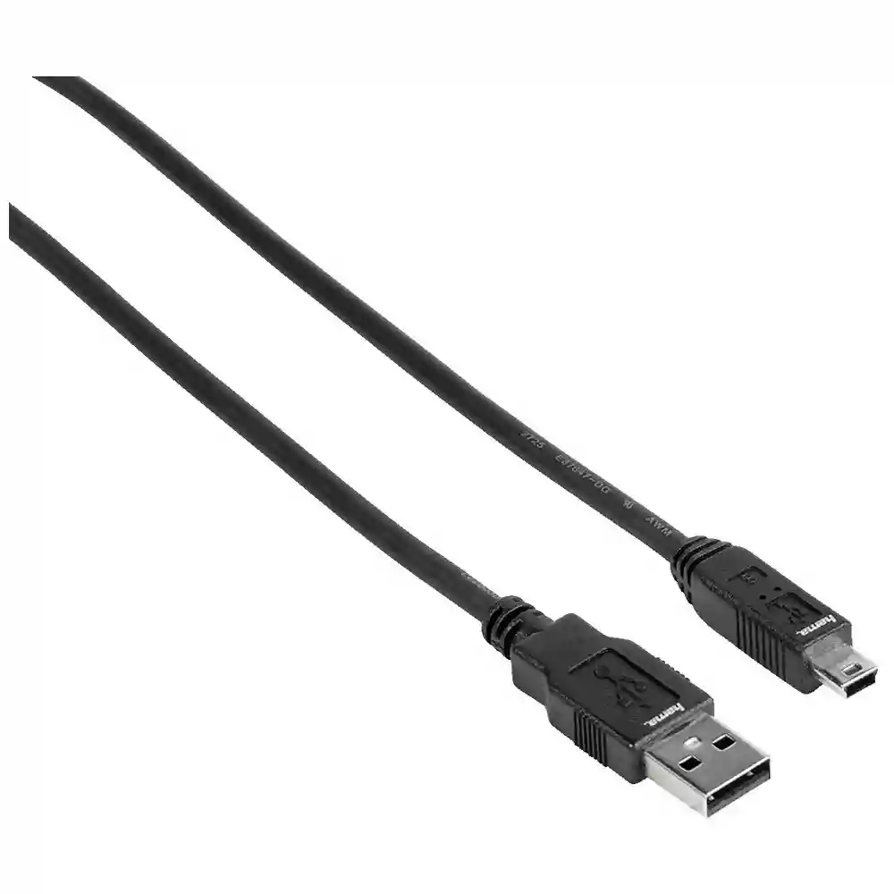Hama USB 2.0 Cable mini B (B5 pin) 1.8m Blk