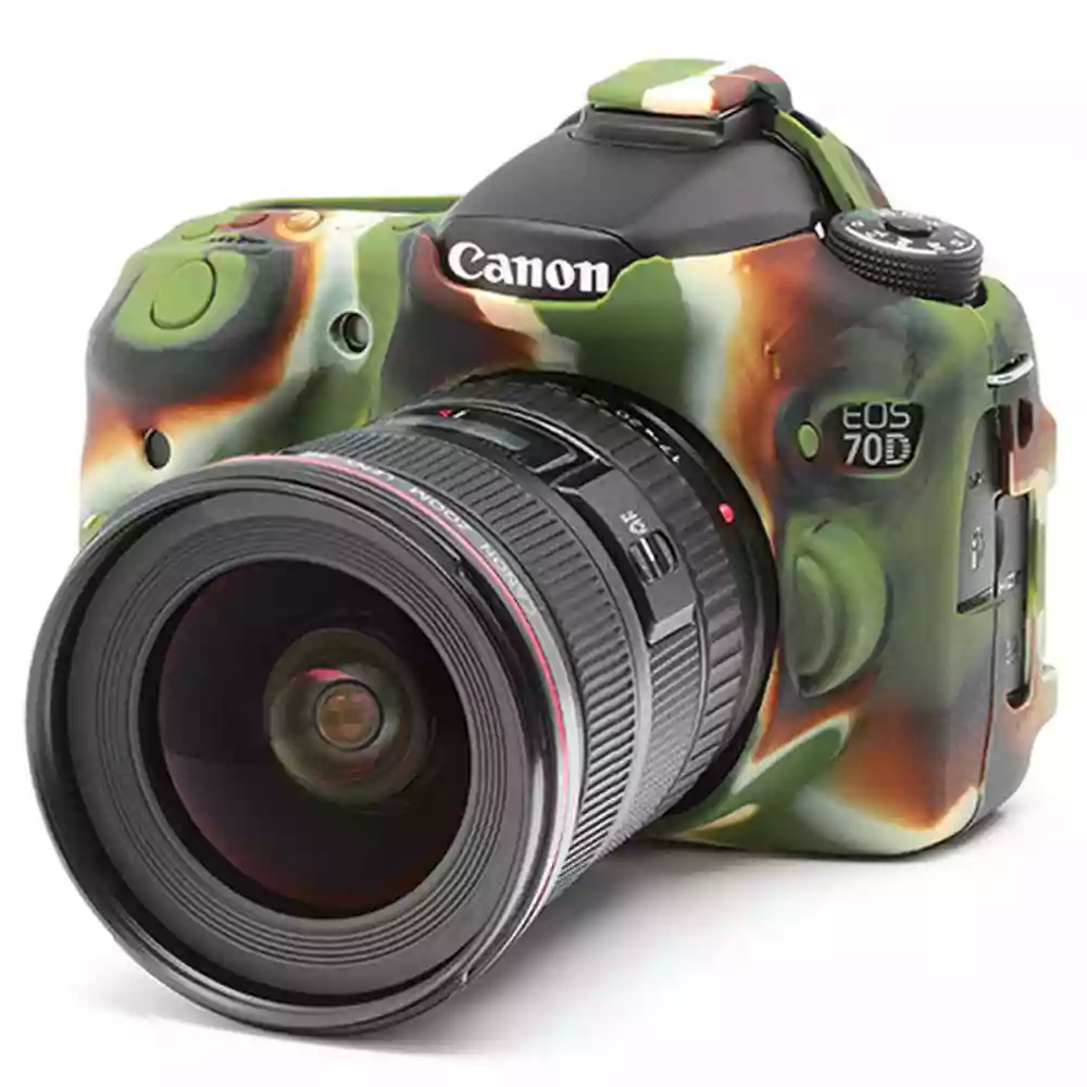 Easy Cover Silicone Skin for Canon 70D Camo