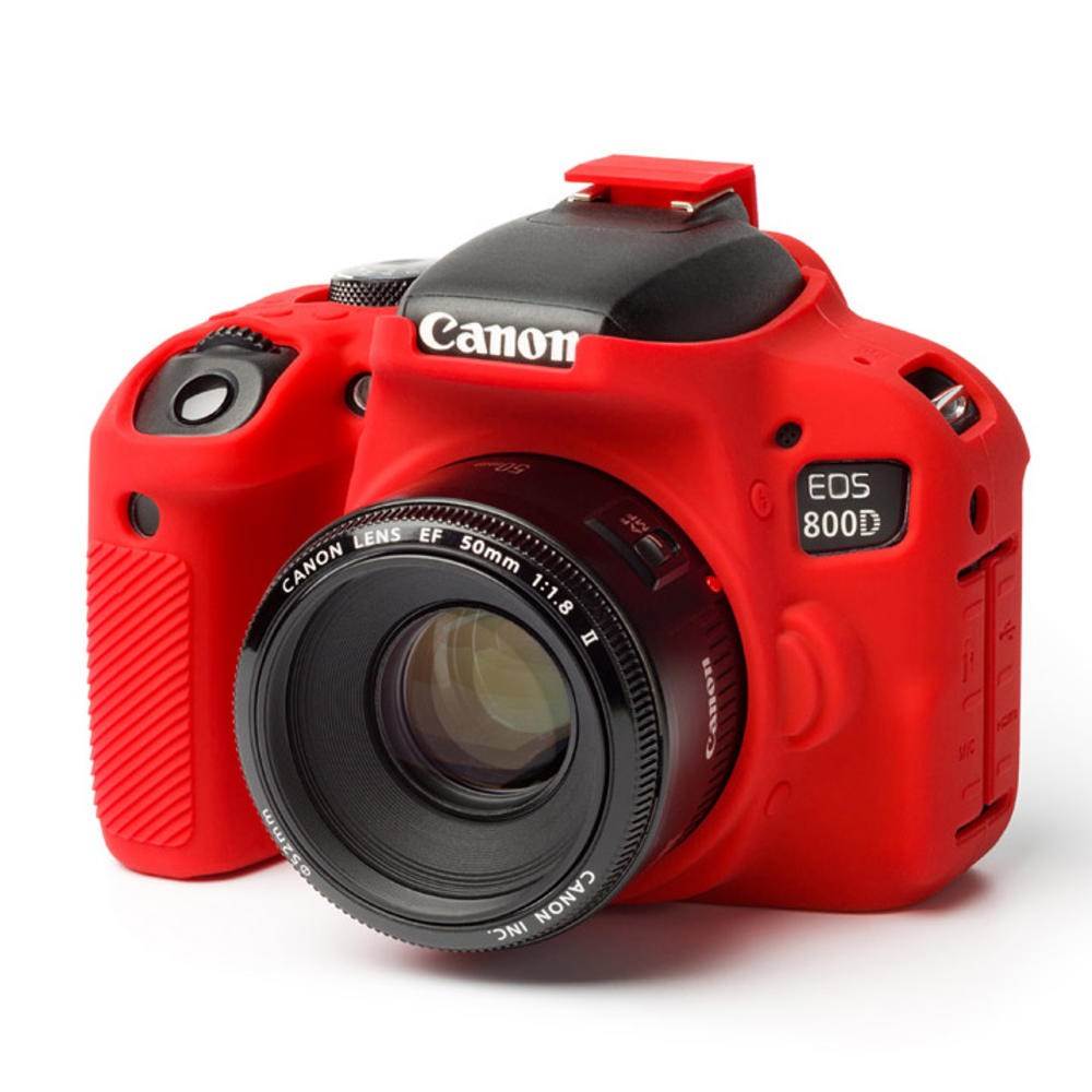 Easy Cover Silicone Skin for Canon 800D Red