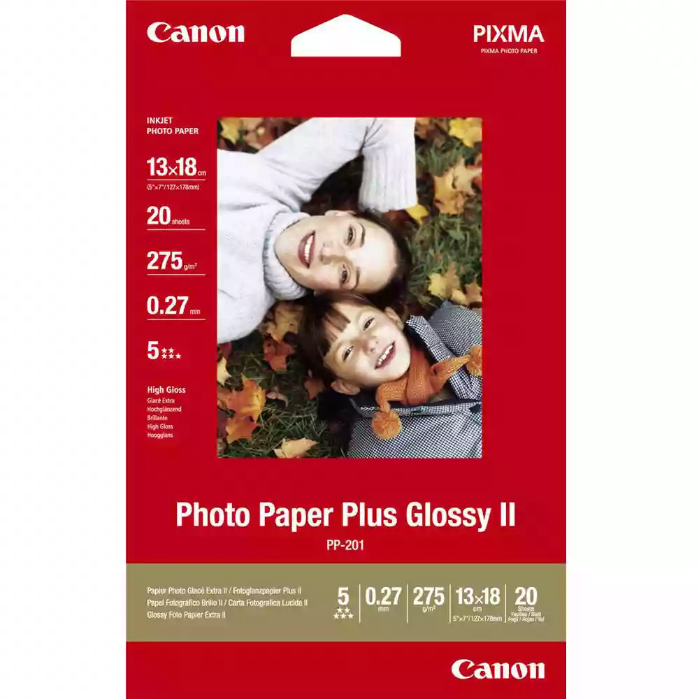 Canon PP-201 5x7 Plus Glossy II Photo Paper