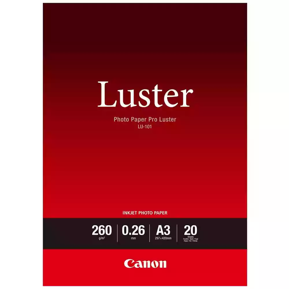 Canon Luster Paper A3 - 20 Sheets LU-101