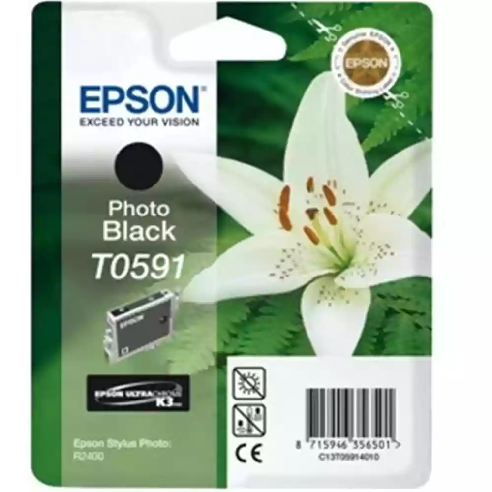 Epson Lilly Black Photo Ink - T059140 For R2400