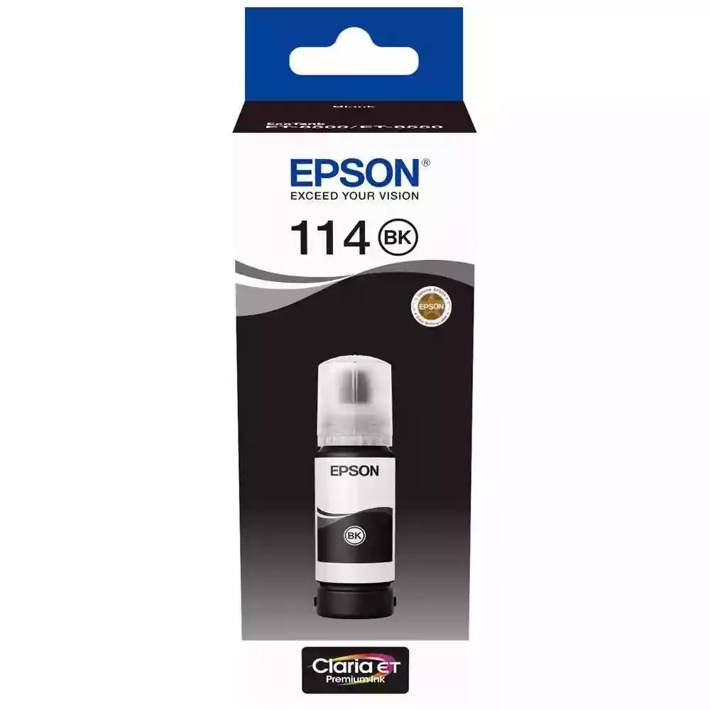 Epson 114 EcoTank Pigment Black Ink Bottle 70ml