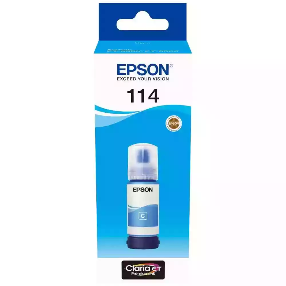 Epson 114 EcoTank Cyan Ink Bottle 70ml