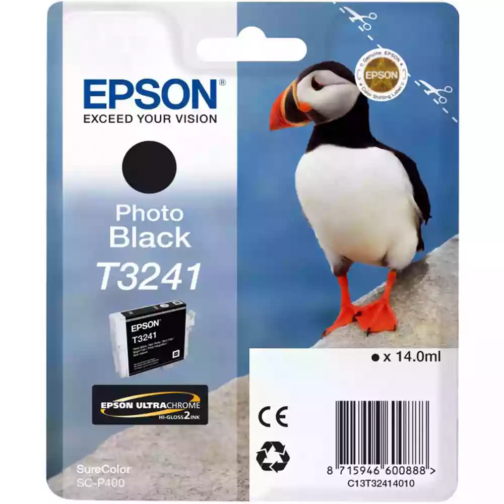 Epson Puffin T3241 Photo Black Ink Cartridge for Epson SC-P400