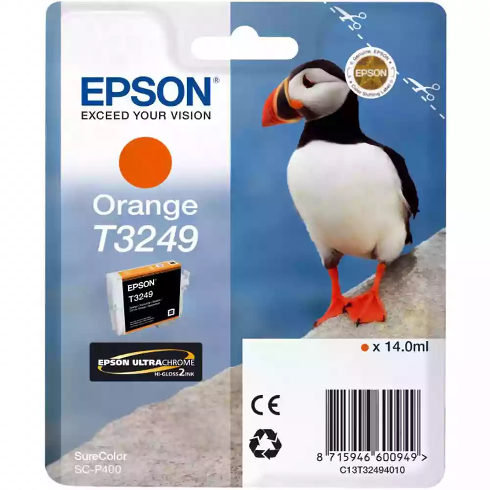 Epson Puffin T3249 Orange Ink Cartridge for Epson SC-P400