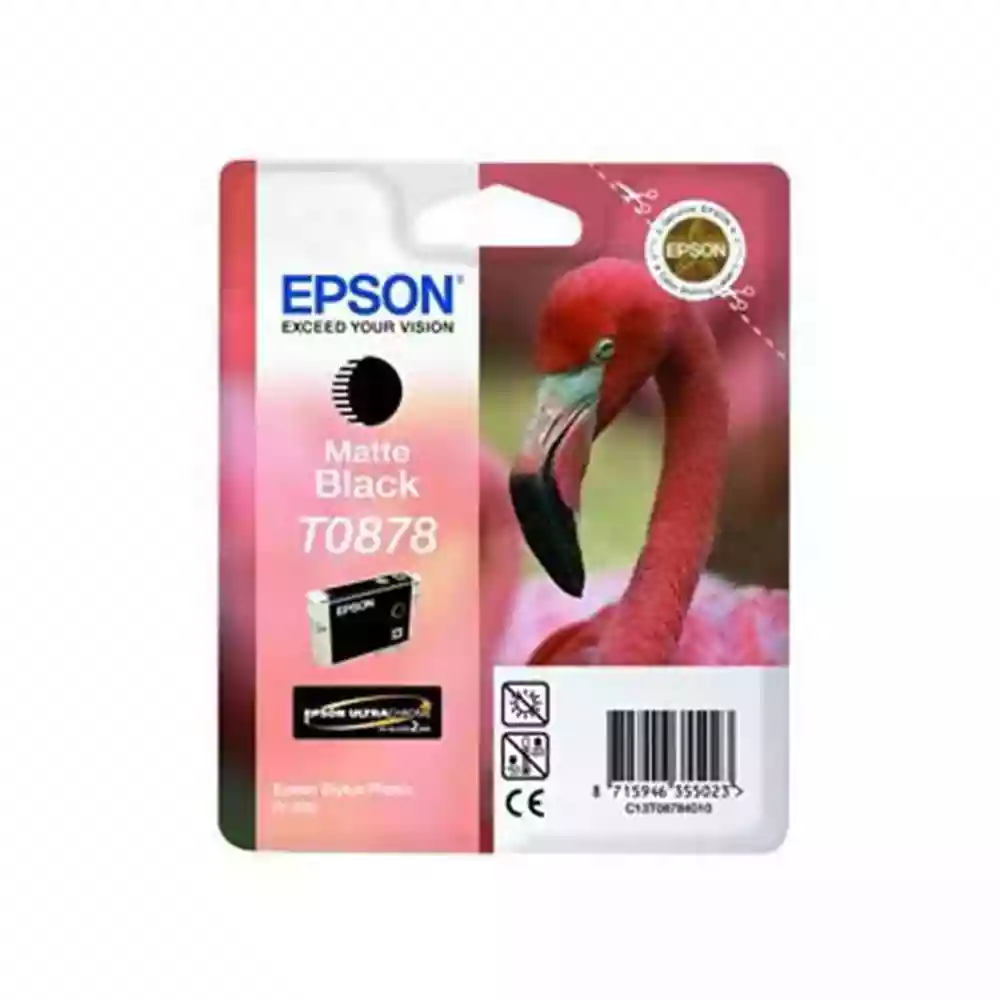 Epson Flamingo T0878 Matte Black Ink for R1900