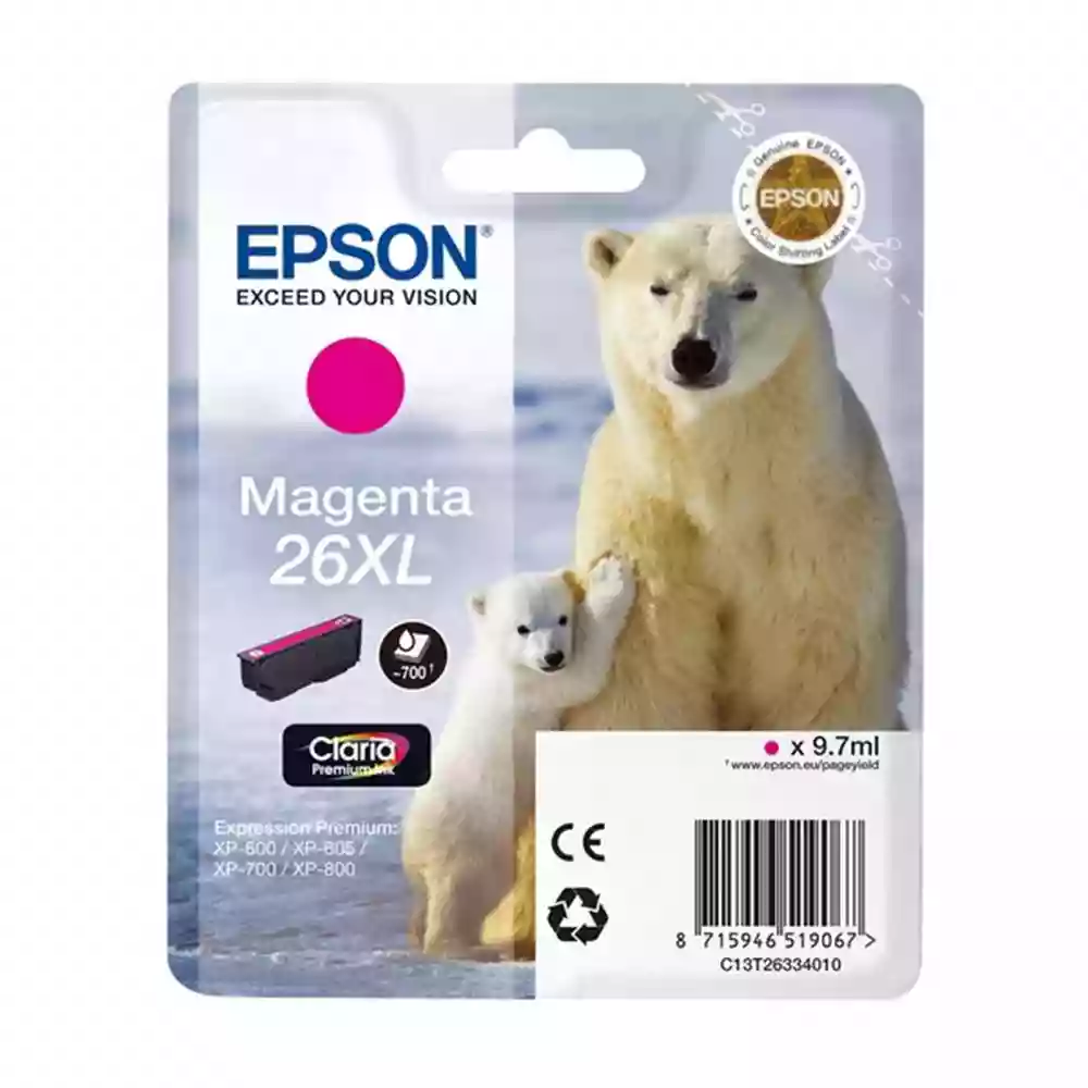 Epson Polar Bear T2633 XL Magenta Ink Cartridge