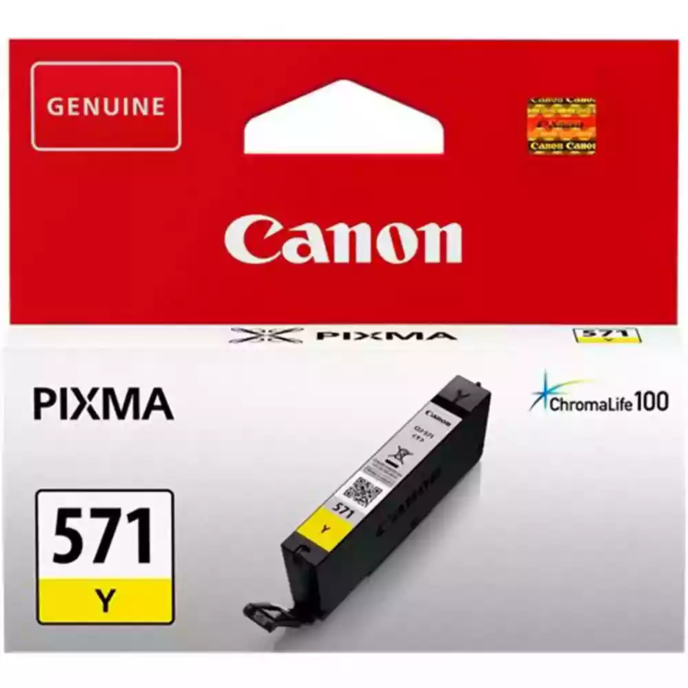 Canon CLI-571Y Yellow Ink Cartridge for Pixma MG6850