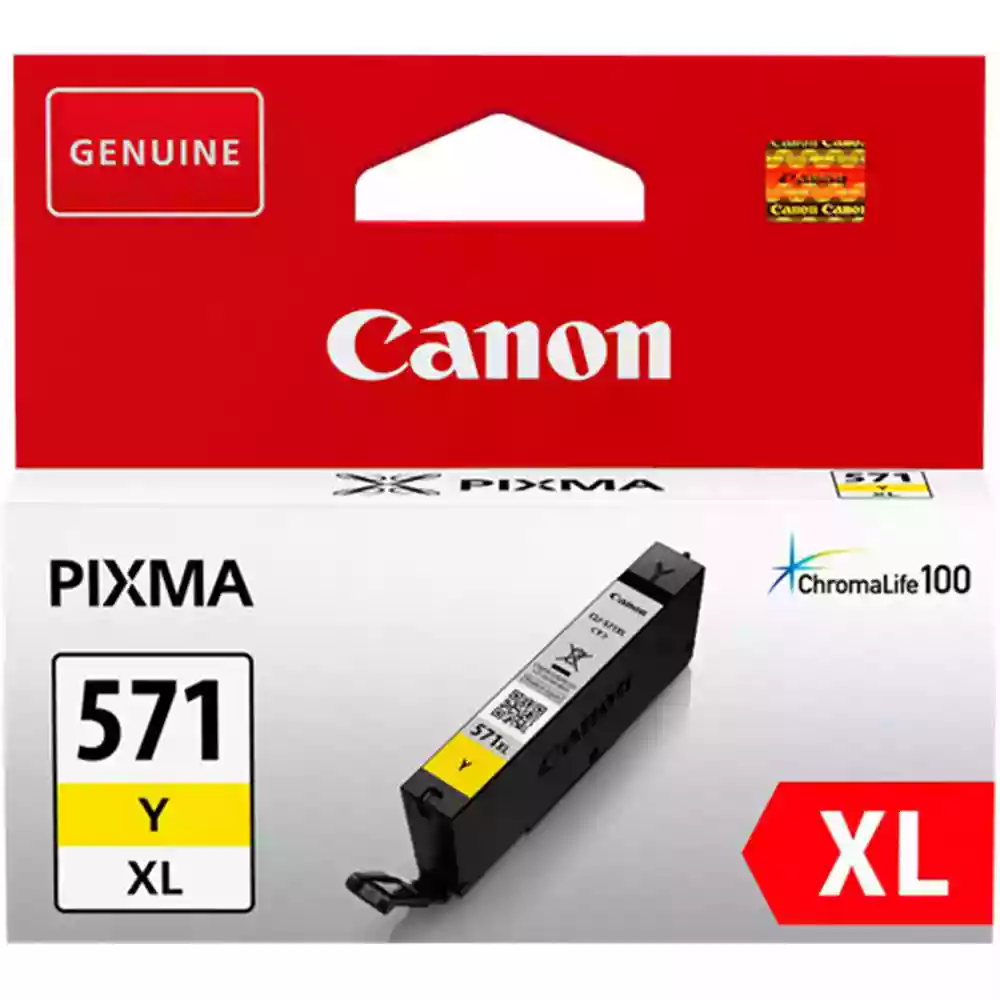 Canon CLI-571Y XL Yellow Ink Cartridge for Pixma MG6850