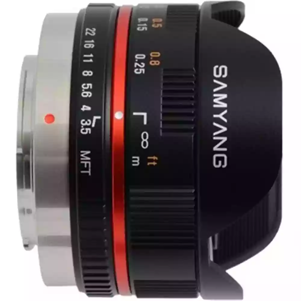 Samyang 7.5mm f/3.5 UMC Fisheye Micro Four Thirds Lens Black