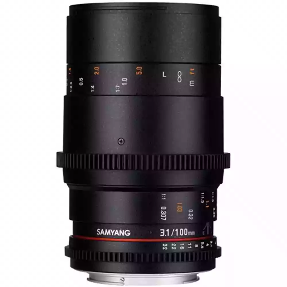 Samyang 100mm T3.1 VDSLR ED UMC Macro Cine Lens Nikon F