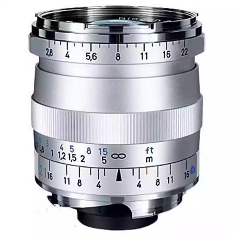 Zeiss Biogon T* 21mm f/2.8 ZM Lens Silver Leica M