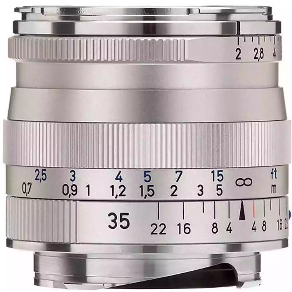 Zeiss Biogon T* 35mm f/2 ZM Lens Silver Leica M