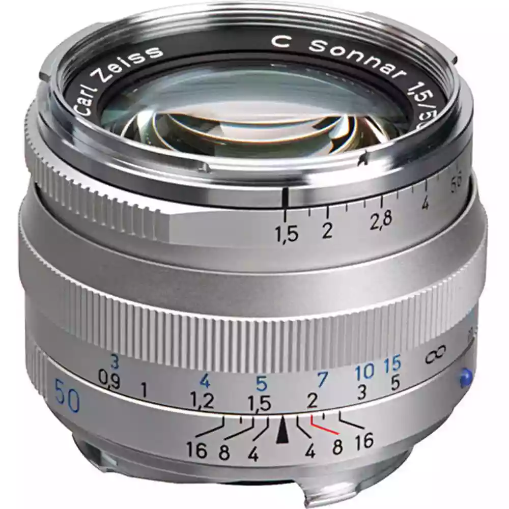 Zeiss C Sonnar T* 50mm f/1.5 ZM Lens Silver Leica M