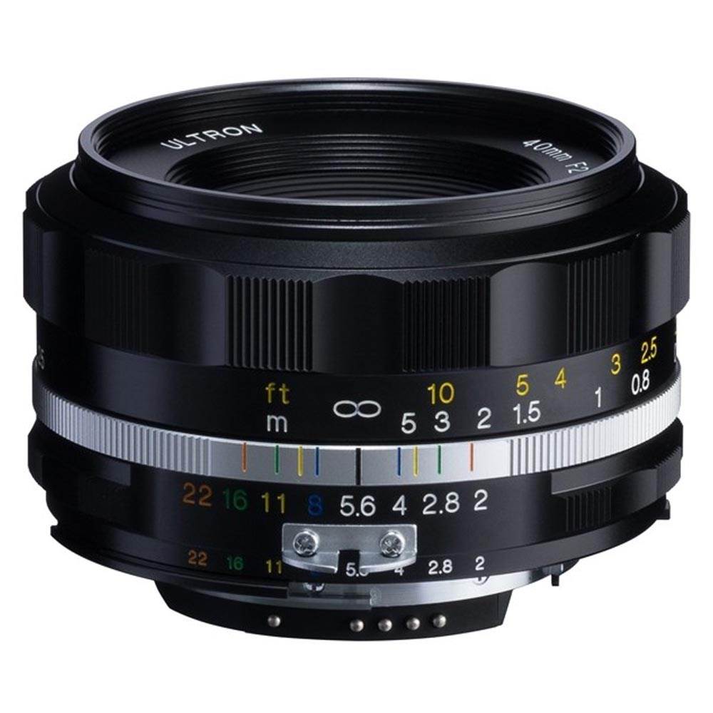 Voigtlander 40mm f/2 SL II-S Ultron Lens Black for Nikon F