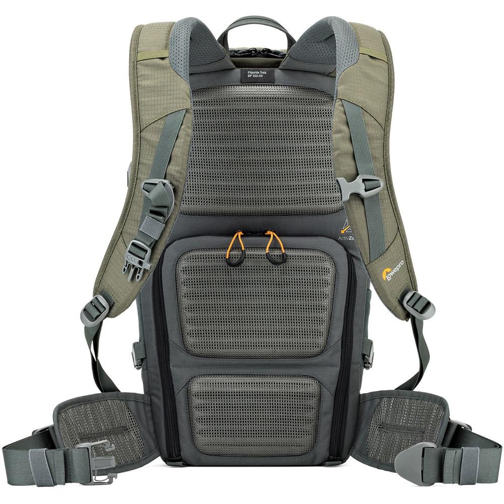 Lowepro Flipside Trek BP350 AW Grey/Green Backpack | Park Cameras