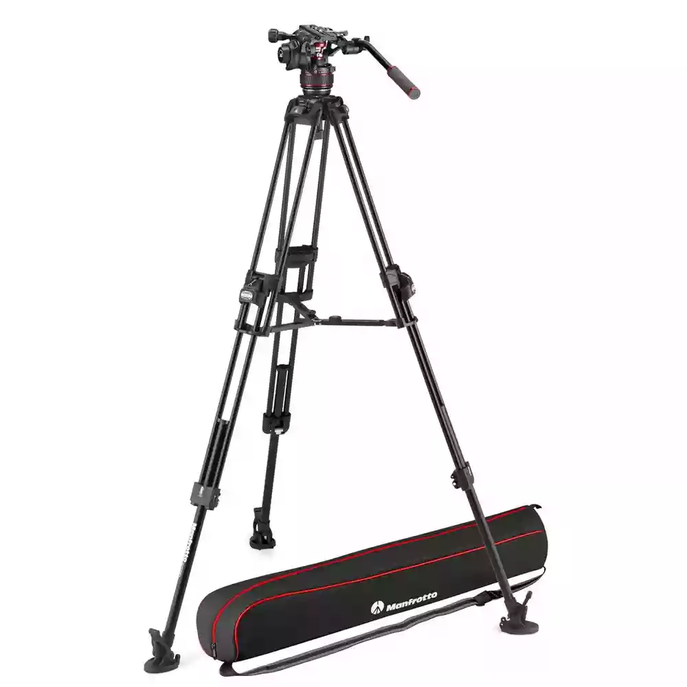 Manfrotto Nitrotech 608 series with 645 Fast Twin Aluminium Tripod