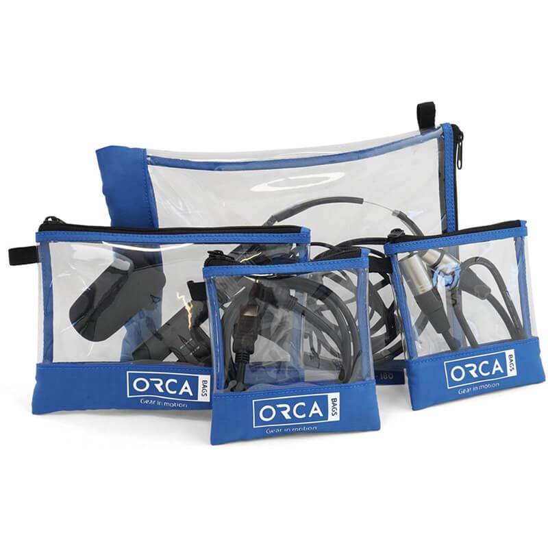Orca OR-180 Set of 4 Transparent Pouches
