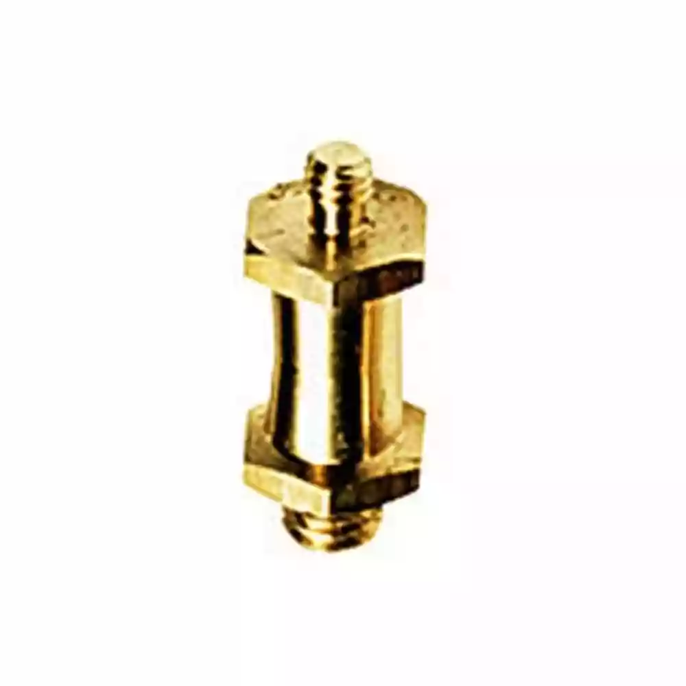 Manfrotto 037 Reversible Short Stud with 3/8 & 1/4-20 Threads (Brass)