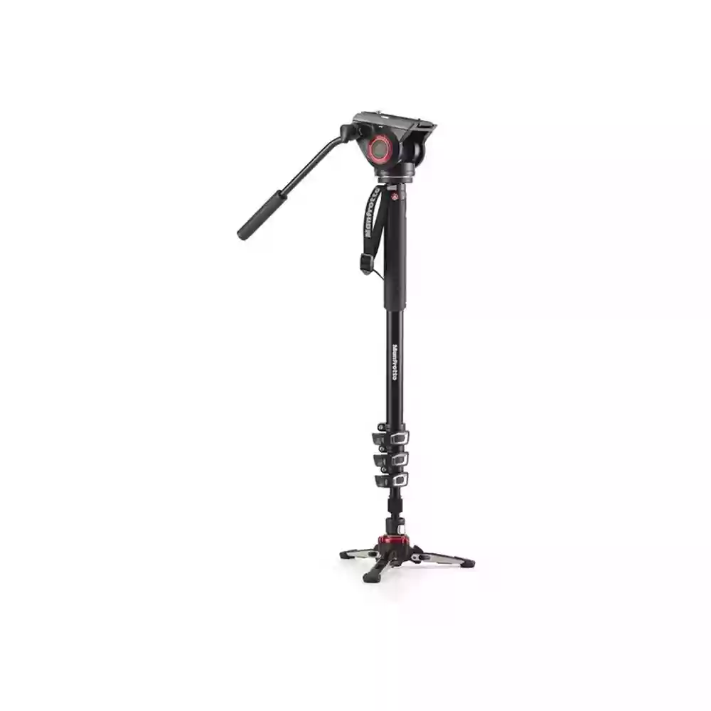 Manfrotto XPRO 4 Section Aluminium Video Monopod with 500 Fluid Head