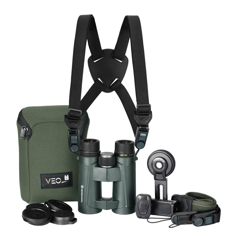 Vanguard VEO HD 10x42 Binoculars Bundle